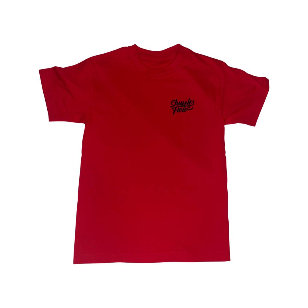 Red Tee Pocket Logo – Shufflesandflow